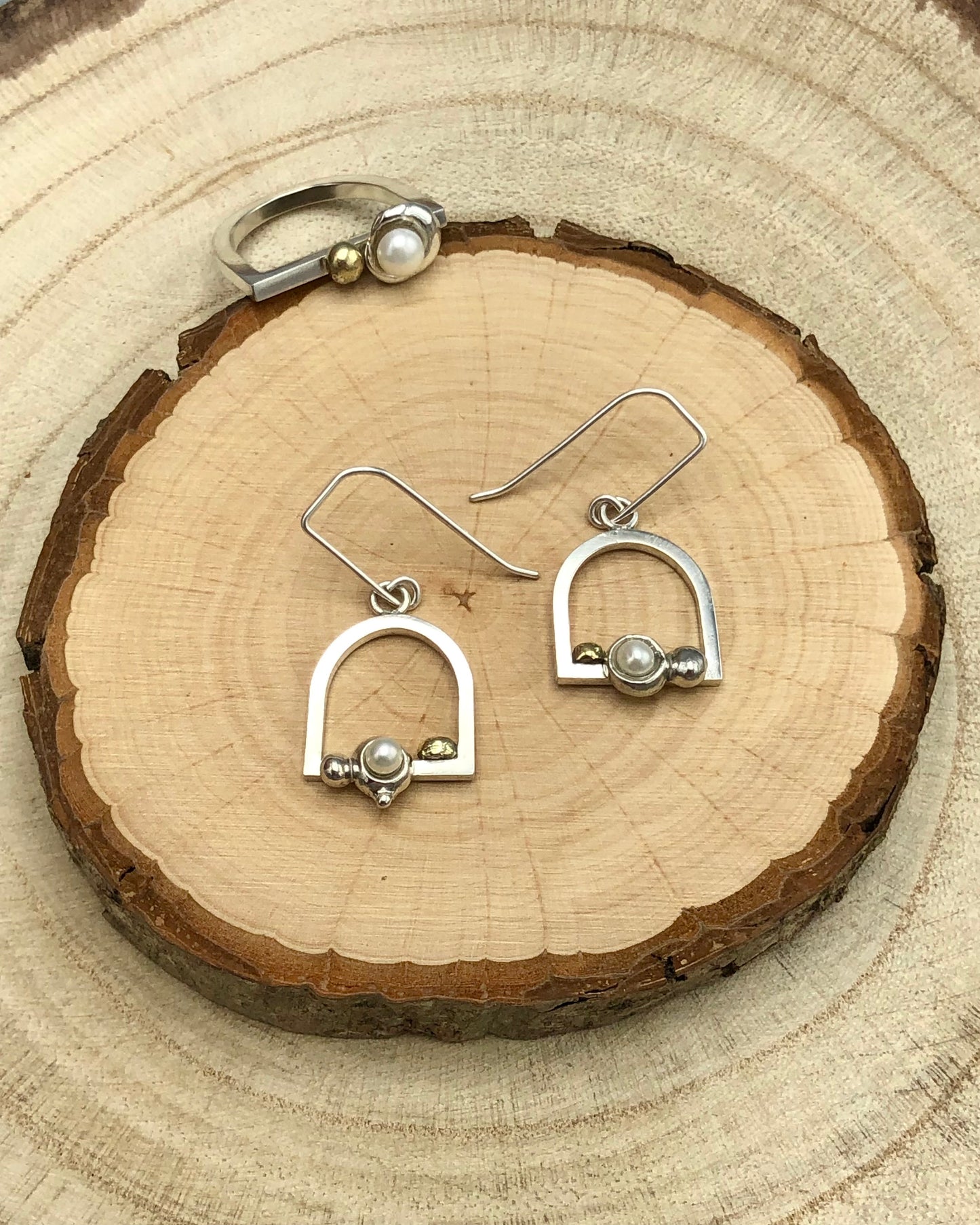 Blanc & Pearl - Earrings Blobbies